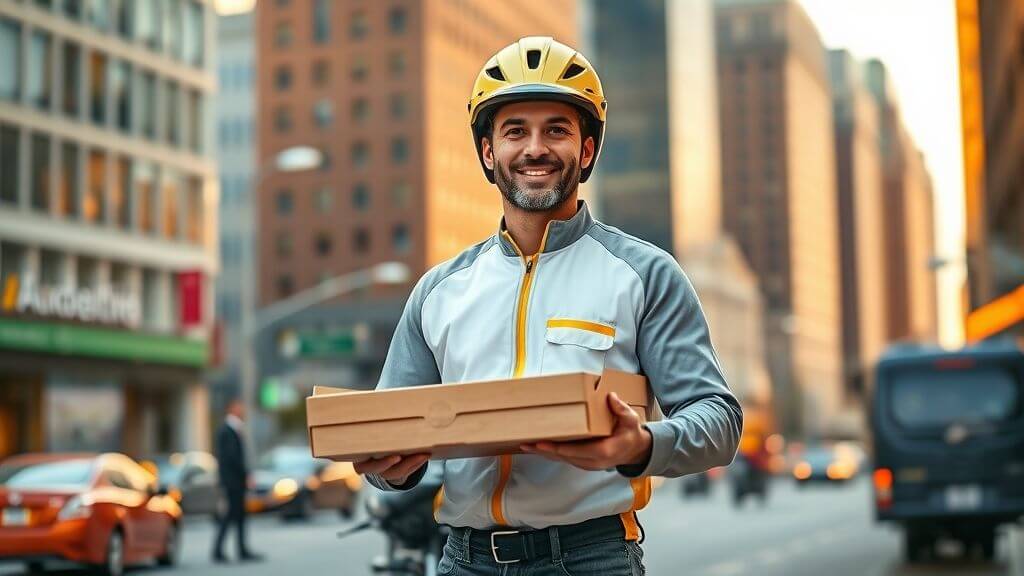 Delivery rider
